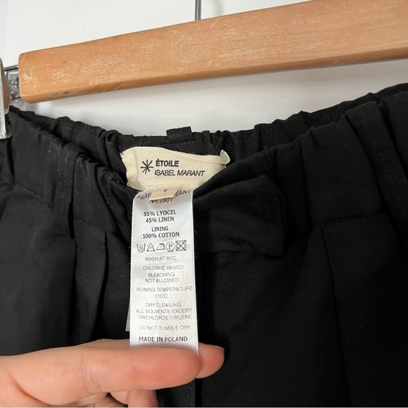ISABEL MARANT ETOILE Black mini shorts size 1 - Picture 4 of 12
